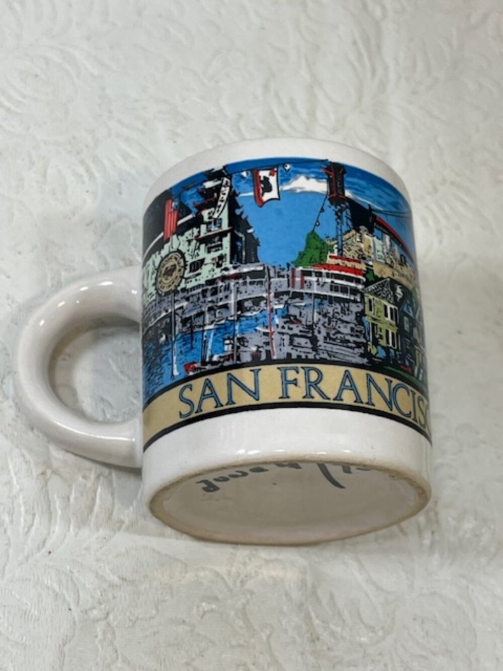 VTG San Francisco California Ceramic Souvenir Mini Coffee Tea Mug Landmarks2.75"